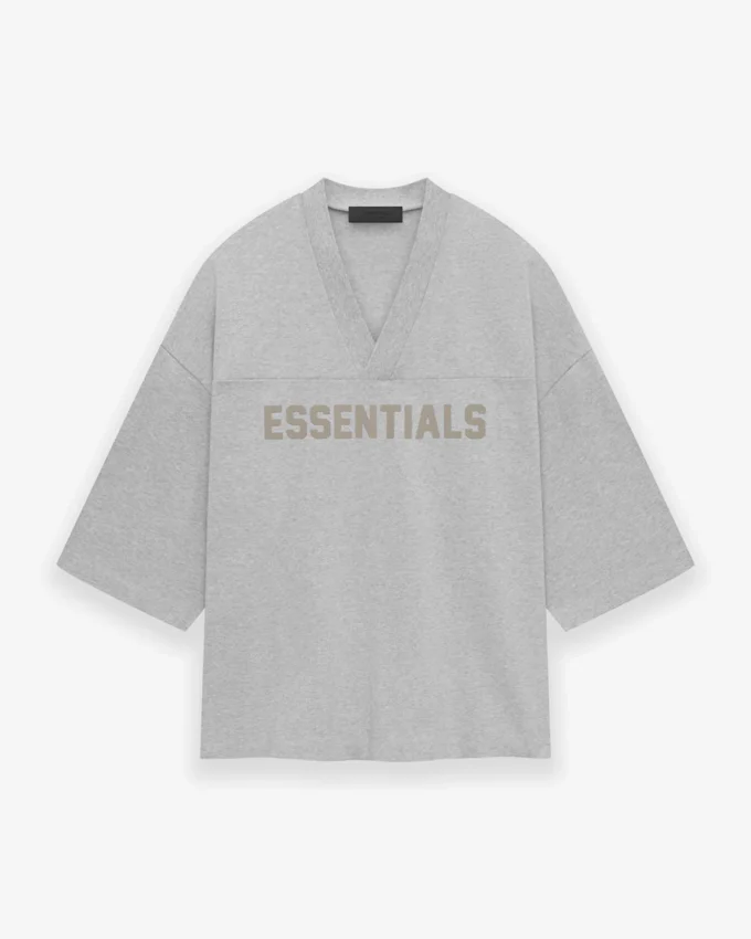ESSENTIALS Football Light Grey T Shirt