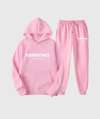 Essentials Fear of God Pink Tracksuits
