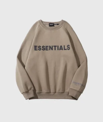 Essentials Long Sleeve Brown Sweatshirt