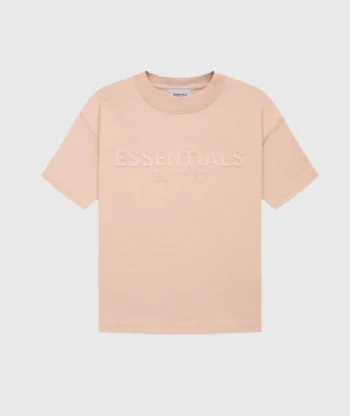 Pink Fear of God Essentials T Shirt